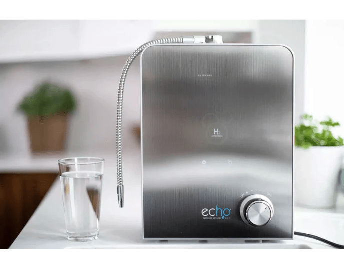 Echo H2 Machine Review in kitchen